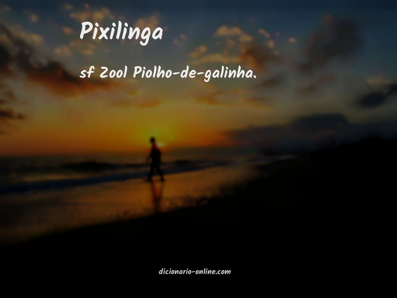 Significado de pixilinga