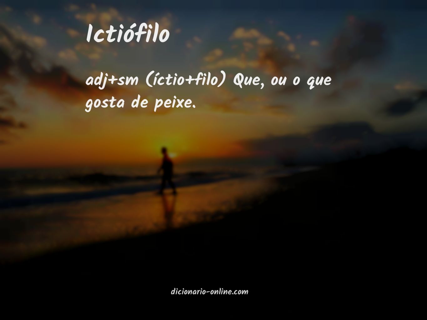 Significado de ictiófilo