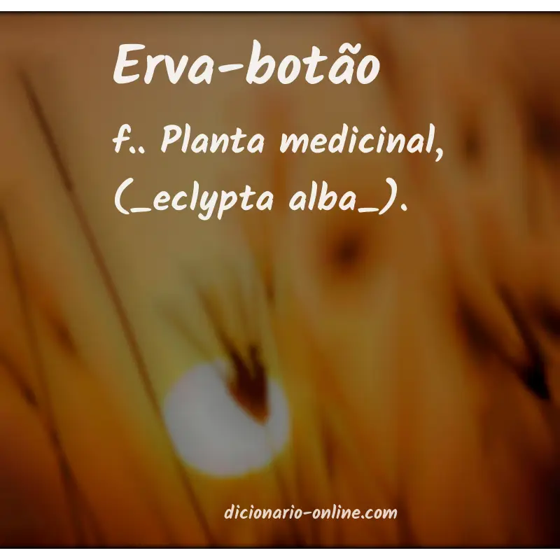 Significado de erva-botão