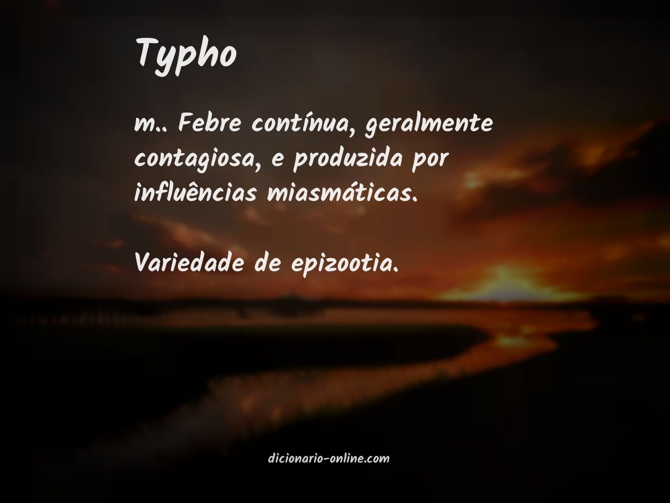 Significado de typho