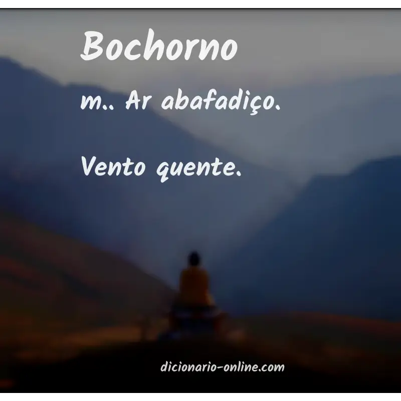 Significado de bochorno