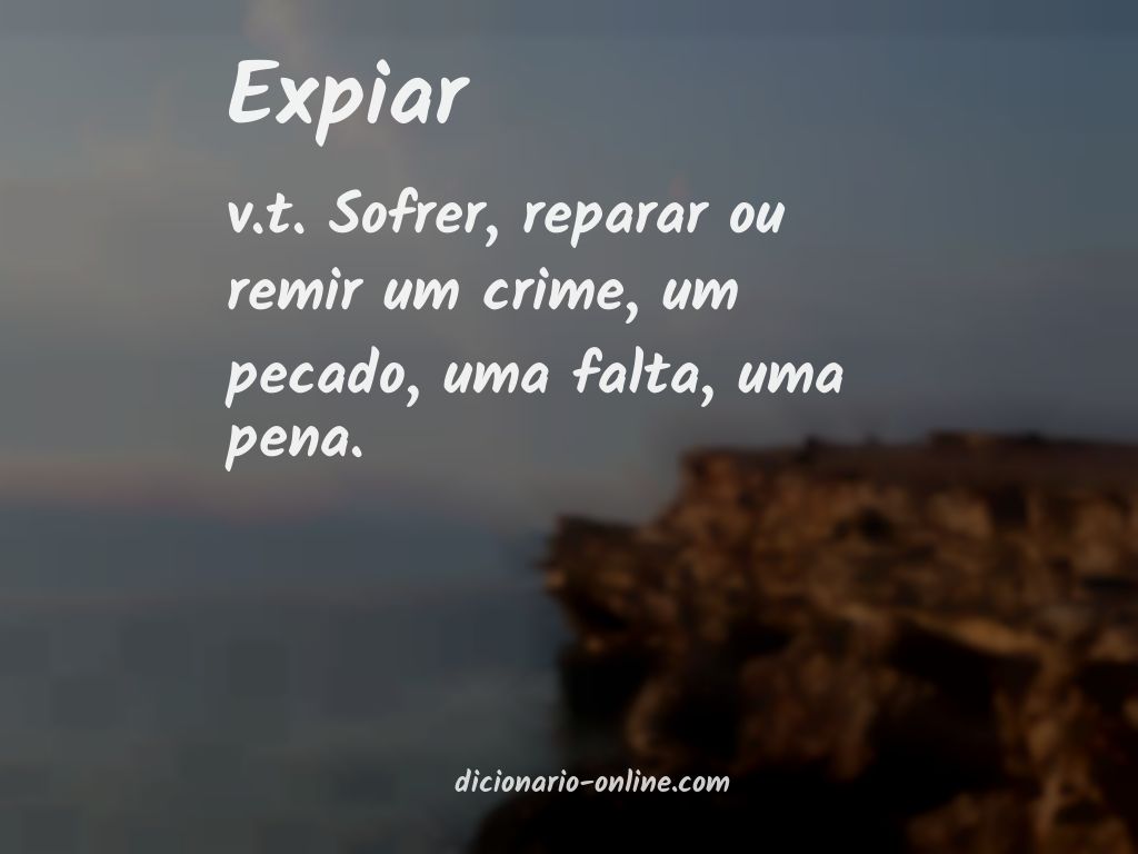 Significado de expiar