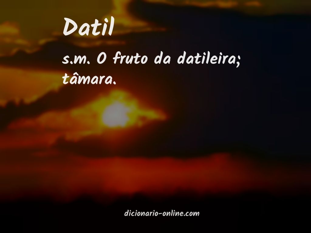 Significado de datil