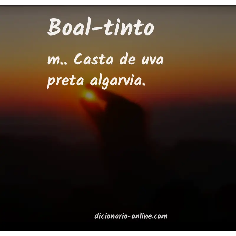 Significado de boal-tinto
