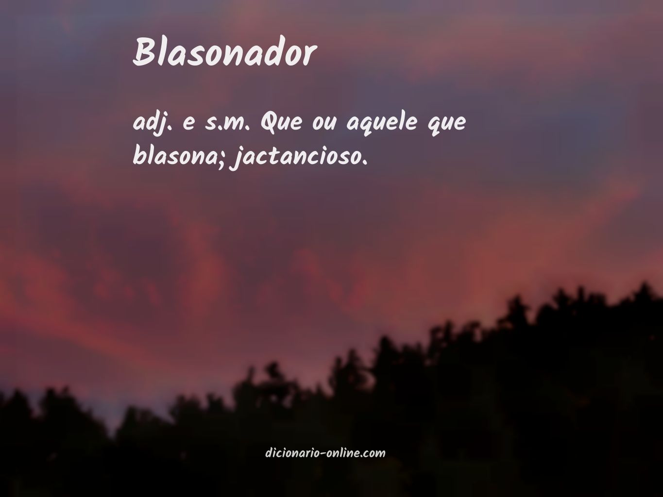 Significado de blasonador