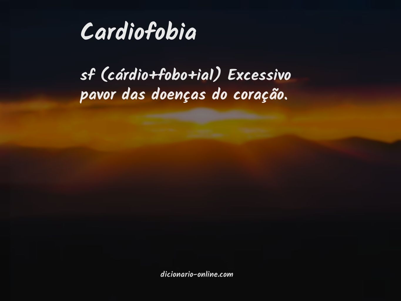 Significado de cardiofobia