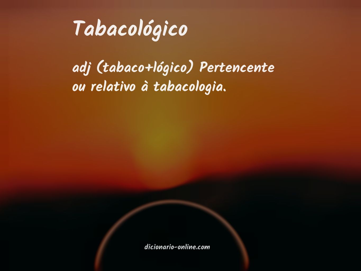 Significado de tabacológico