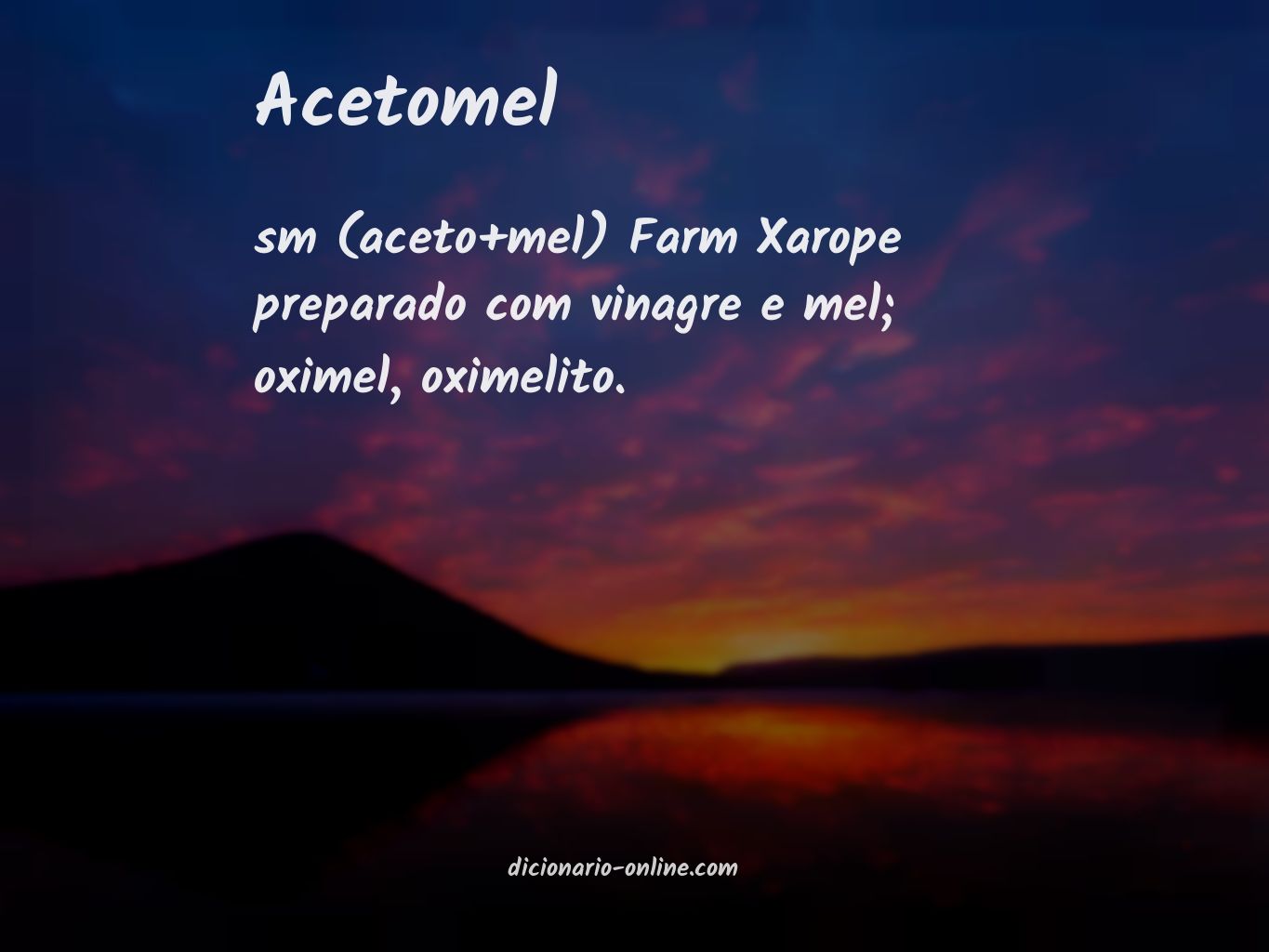 Significado de acetomel