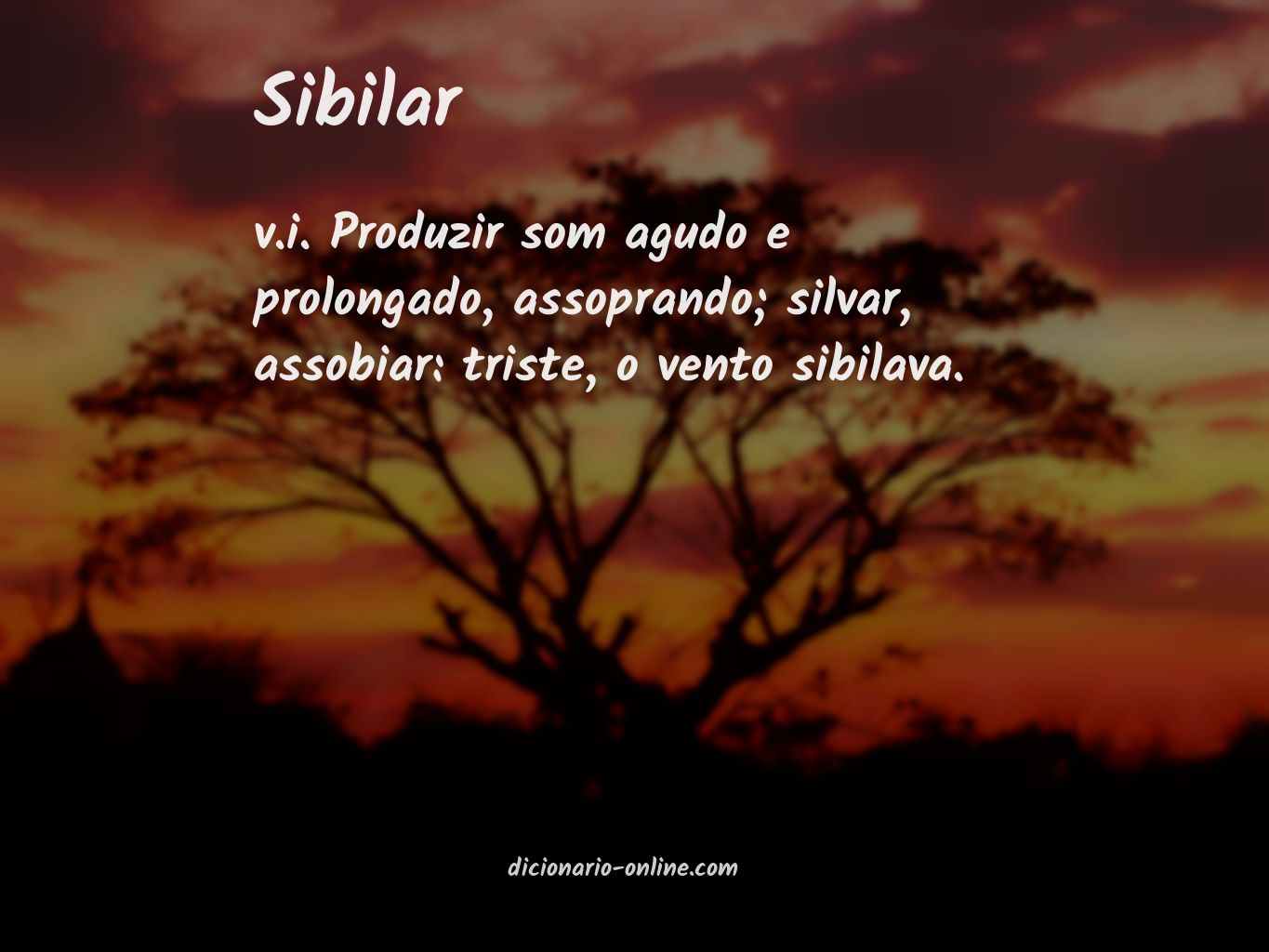 Significado de sibilar