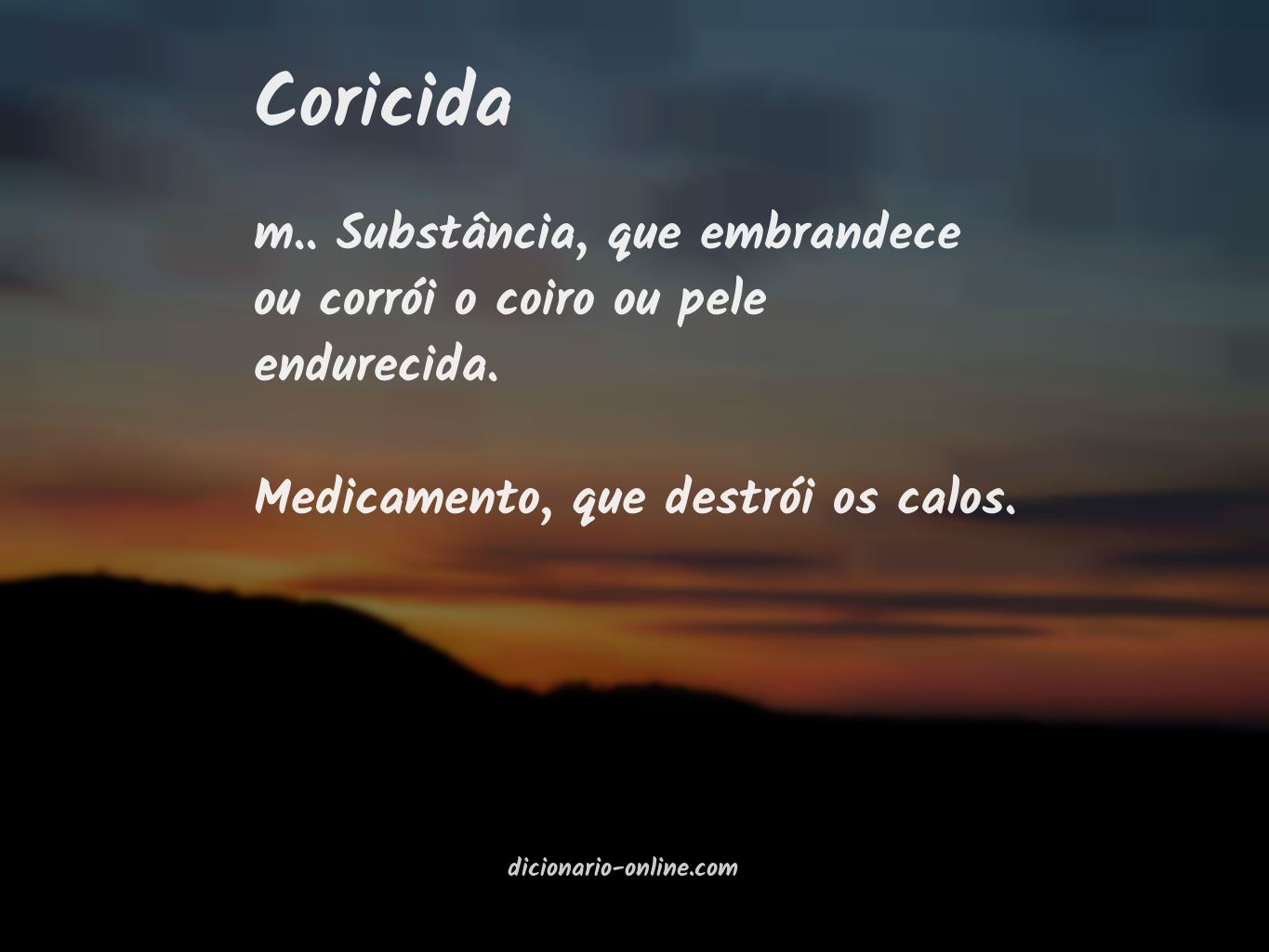 Significado de coricida