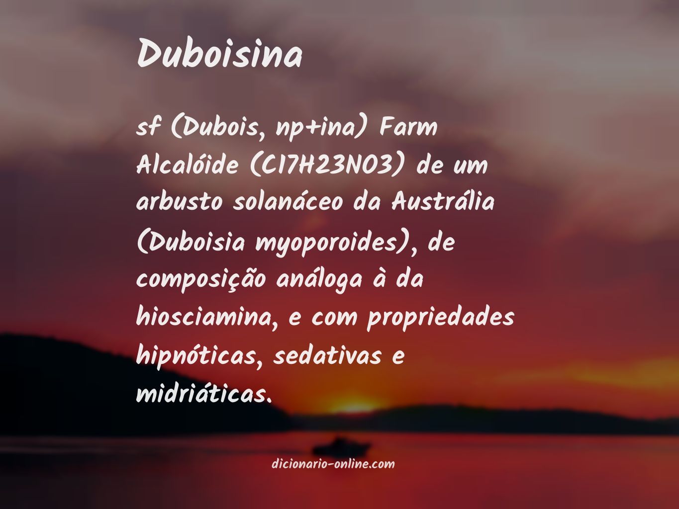 Significado de duboisina