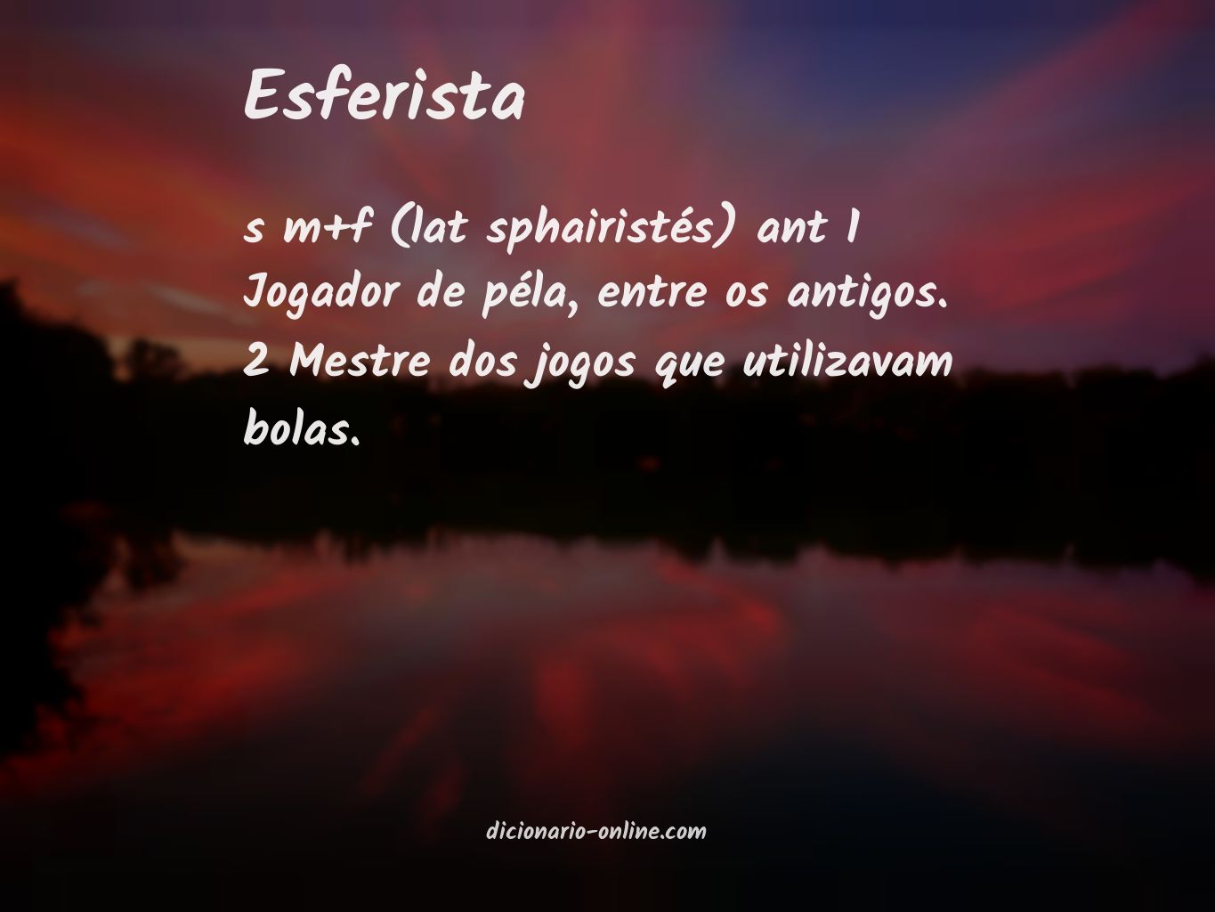 Significado de esferista