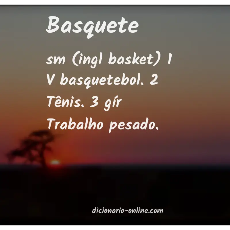 Significado de basquete