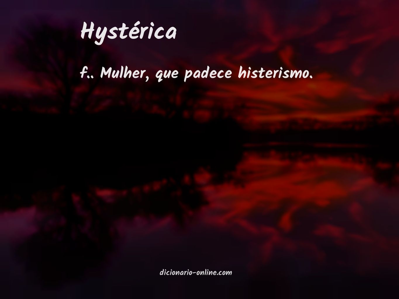 Significado de hystérica