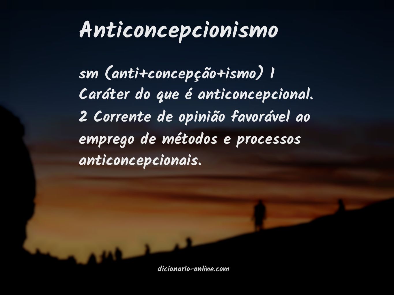 Significado de anticoncepcionismo