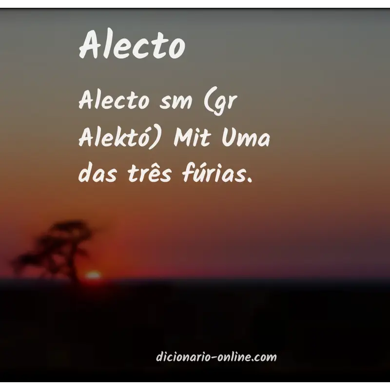 Significado de alecto