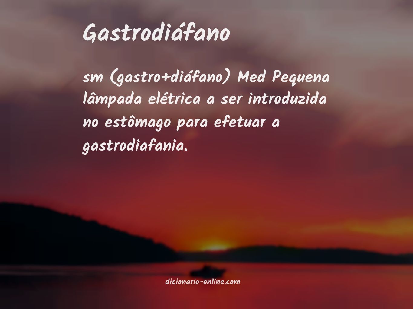 Significado de gastrodiáfano