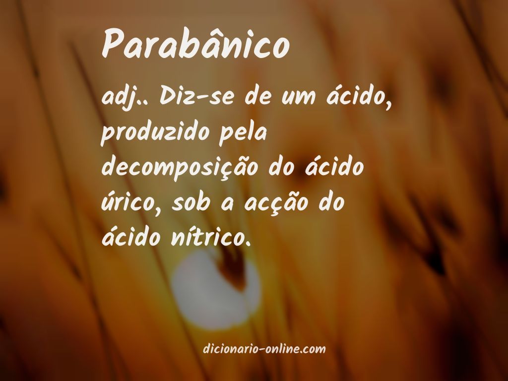 Significado de parabânico