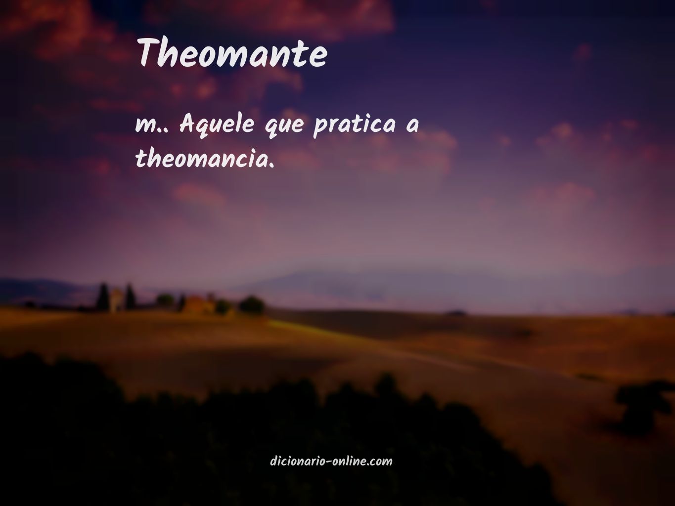 Significado de theomante