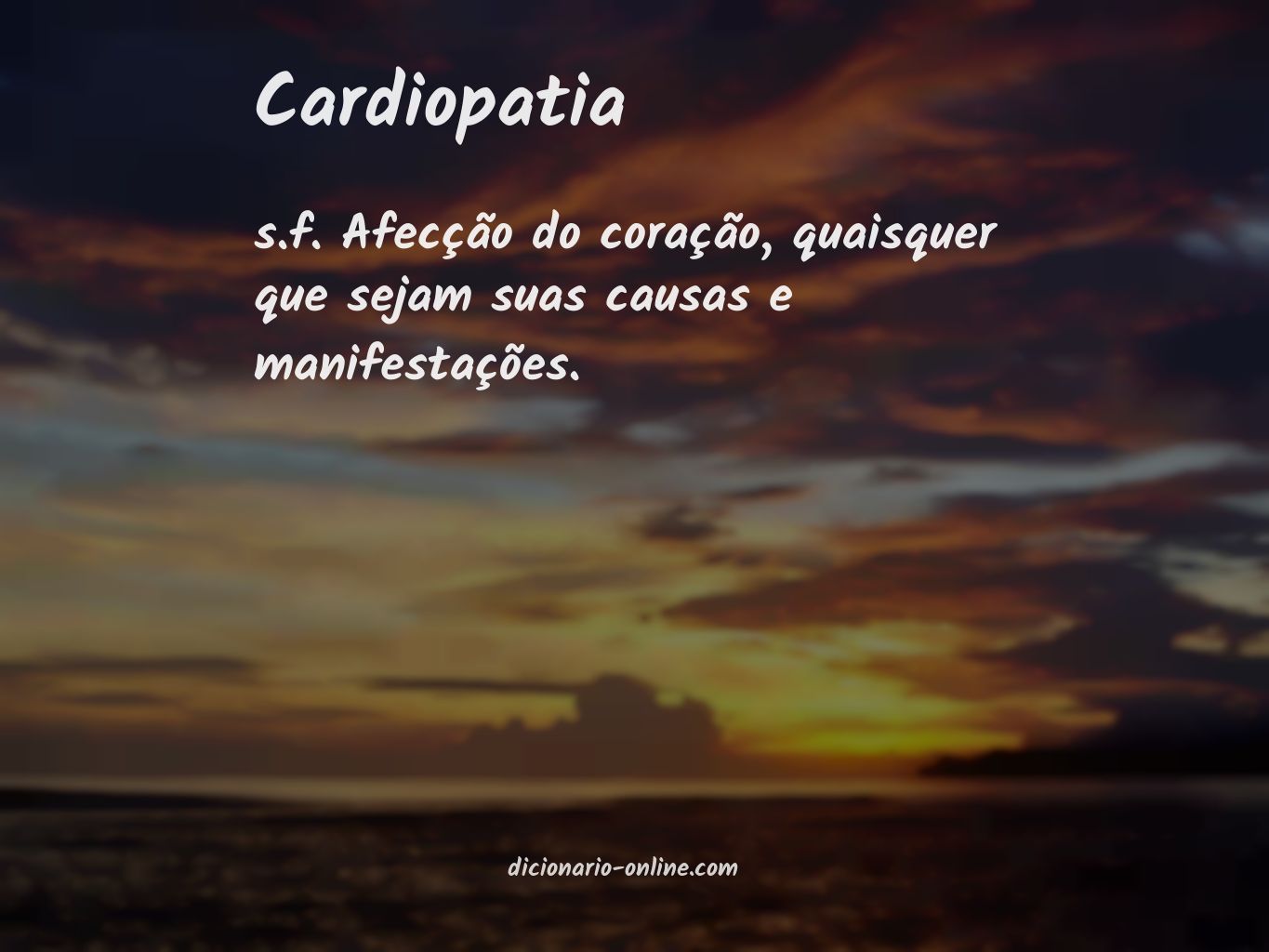 Significado de cardiopatia