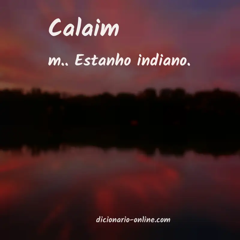 Significado de calaim
