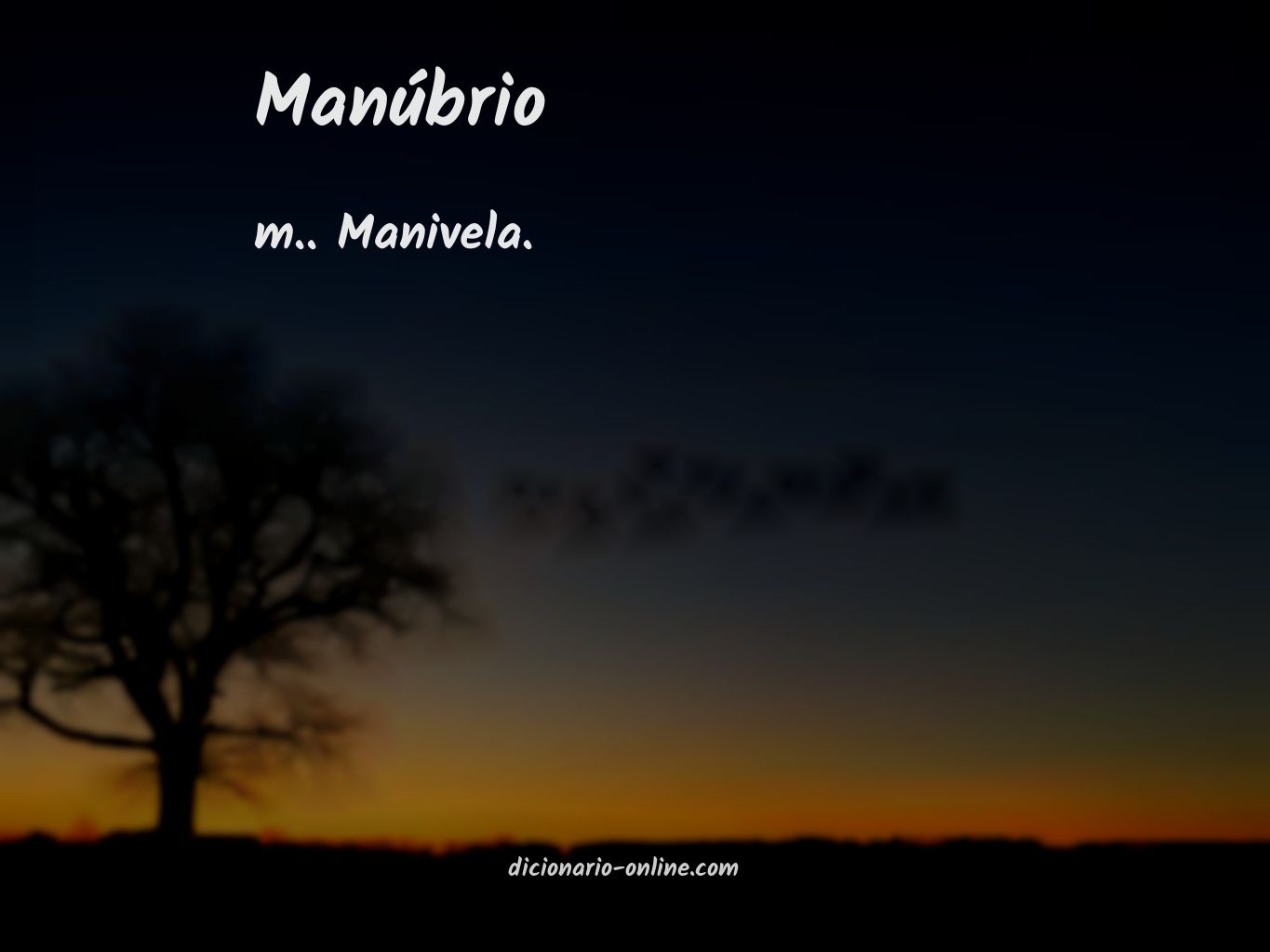 Significado de manúbrio