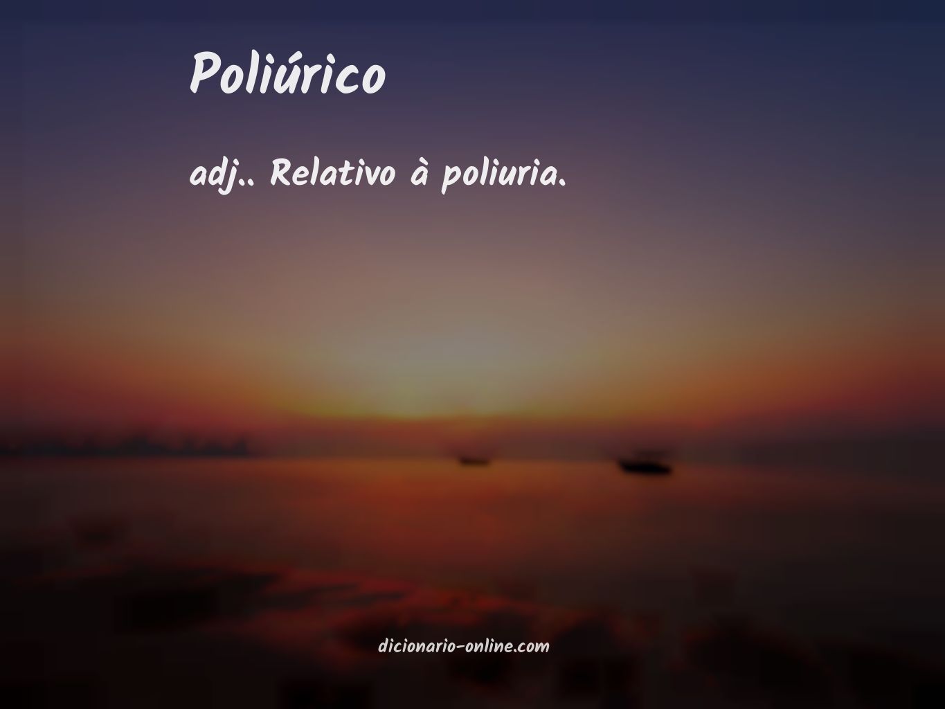 Significado de poliúrico