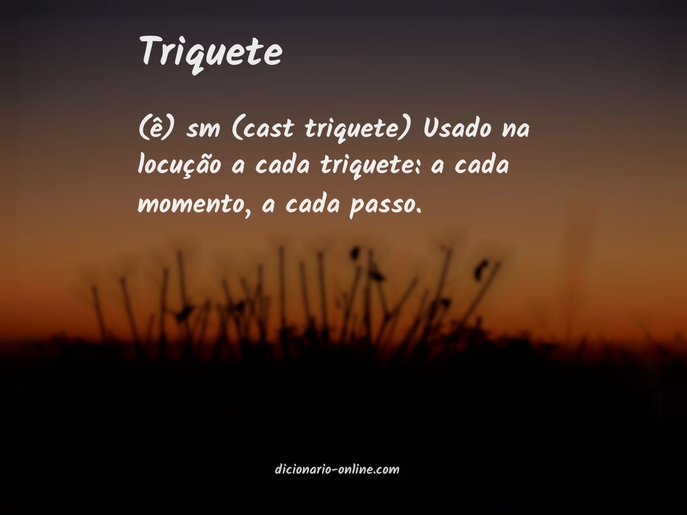 Significado de triquete