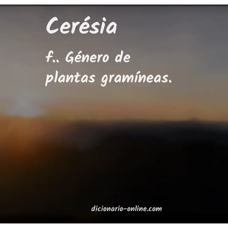 Significado de cerésia