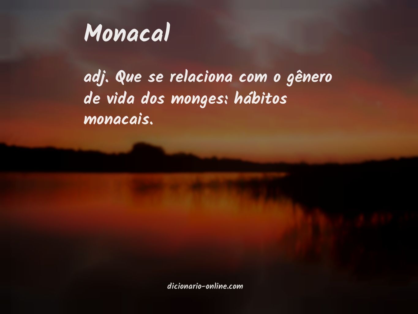 Significado de monacal