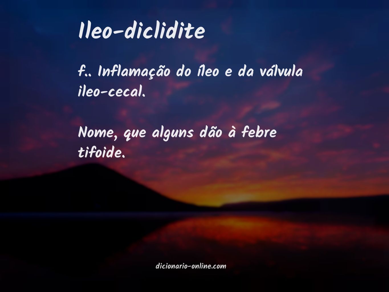 Significado de ileo-diclidite