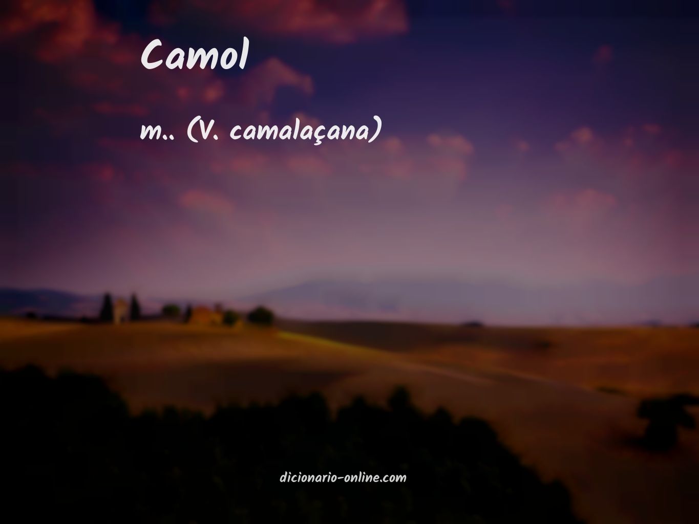 Significado de camol