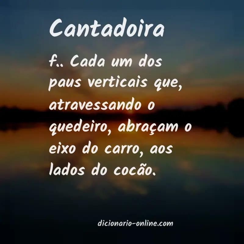 Significado de cantadoira