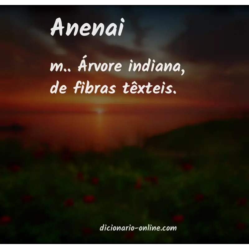 Significado de anenai
