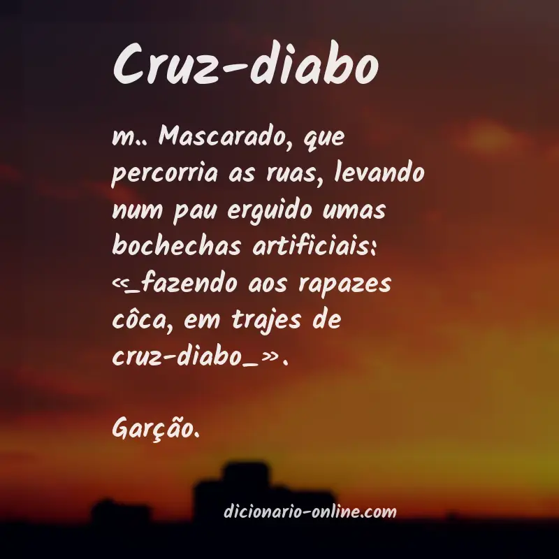 Significado de cruz-diabo
