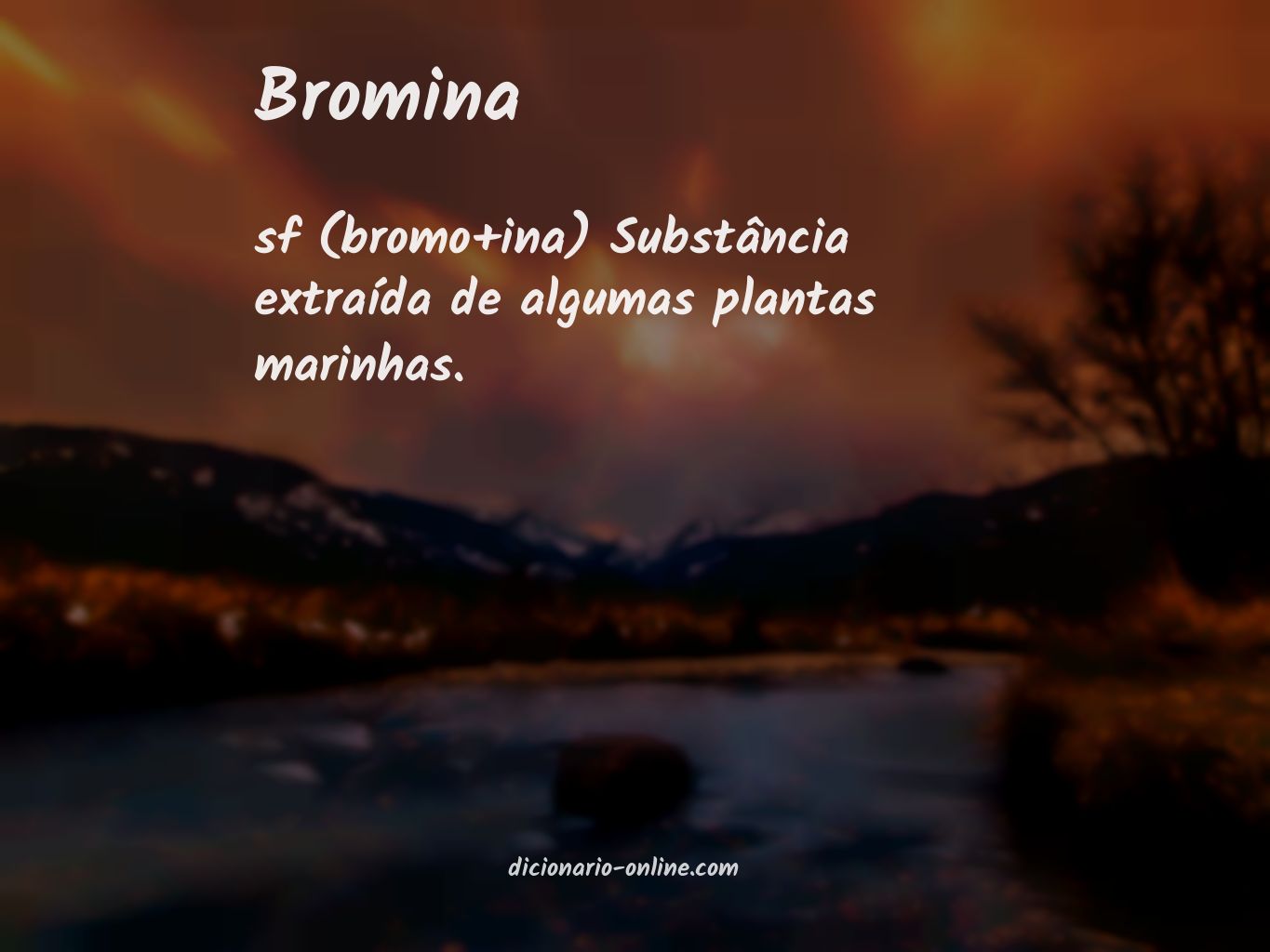 Significado de bromina