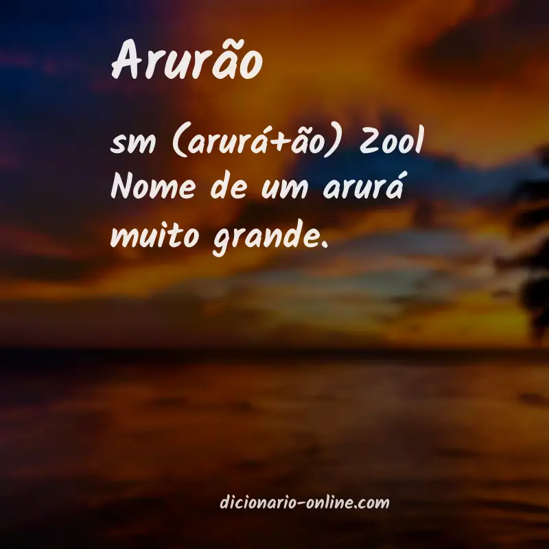 Significado de arurão
