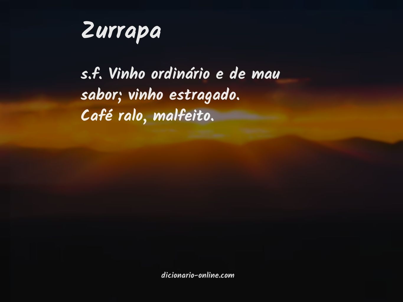 Significado de zurrapa