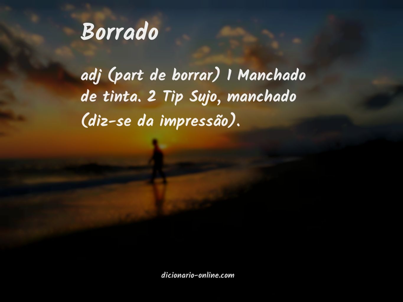 Significado de borrado