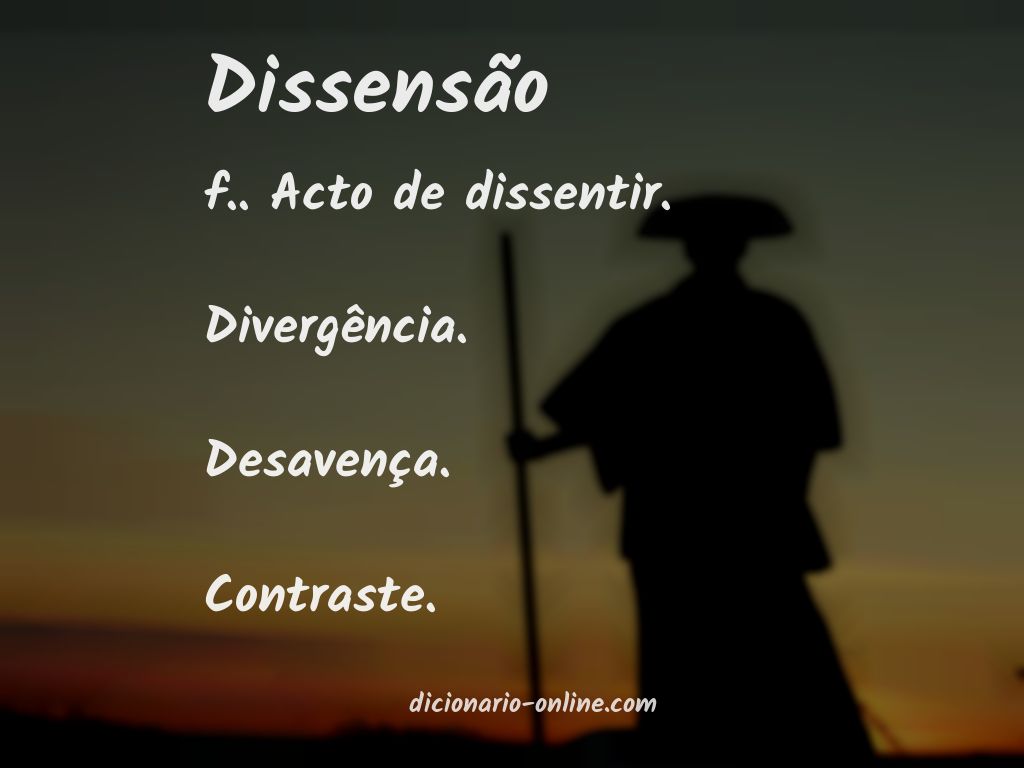 Significado de dissensão