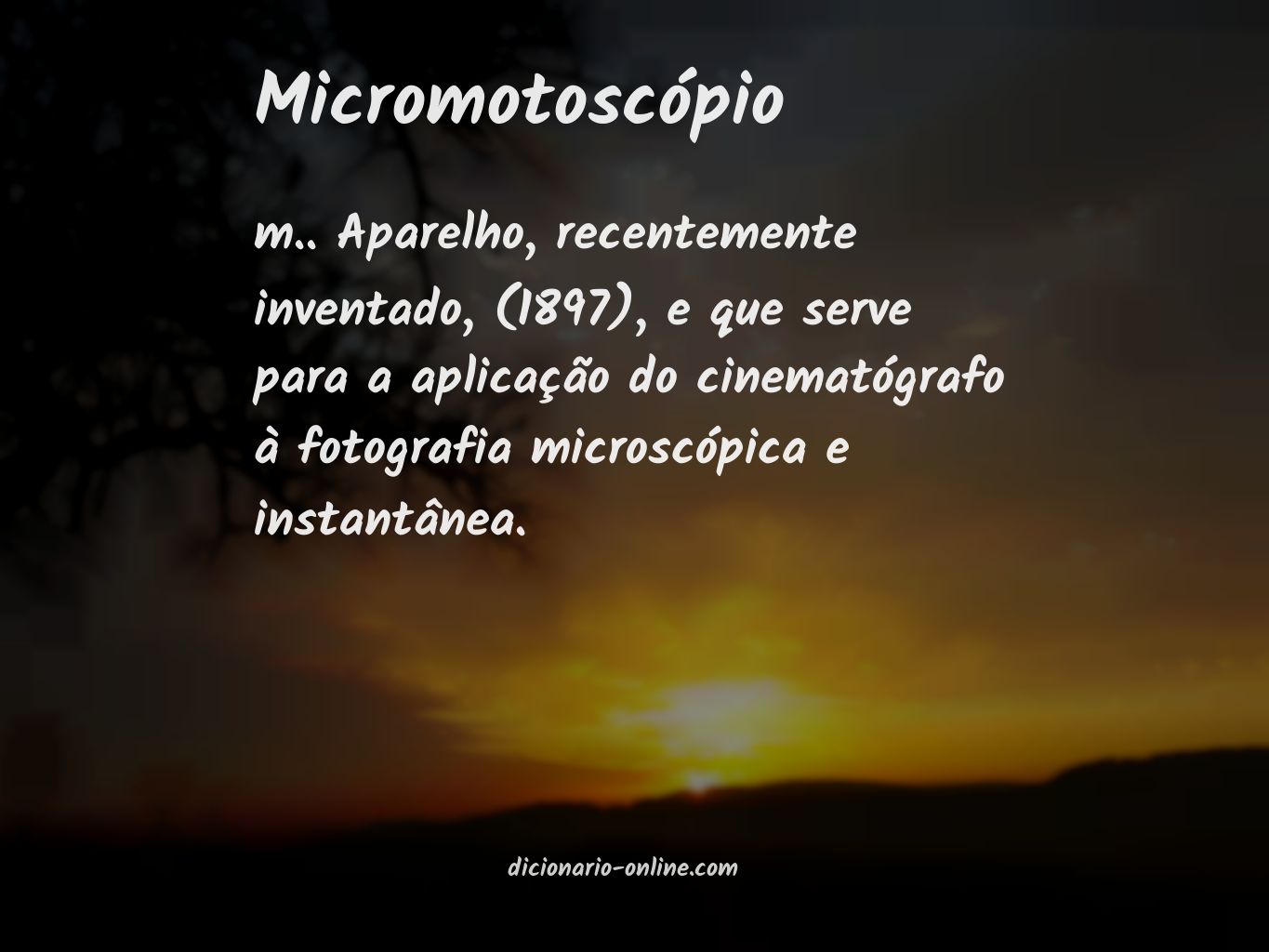 Significado de micromotoscópio