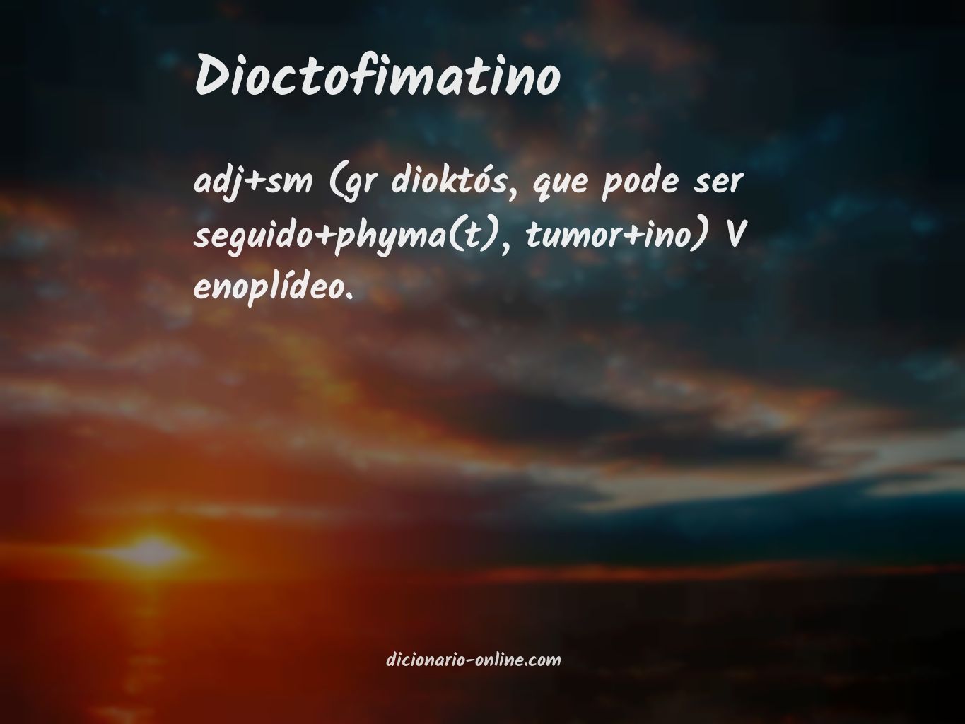 Significado de dioctofimatino