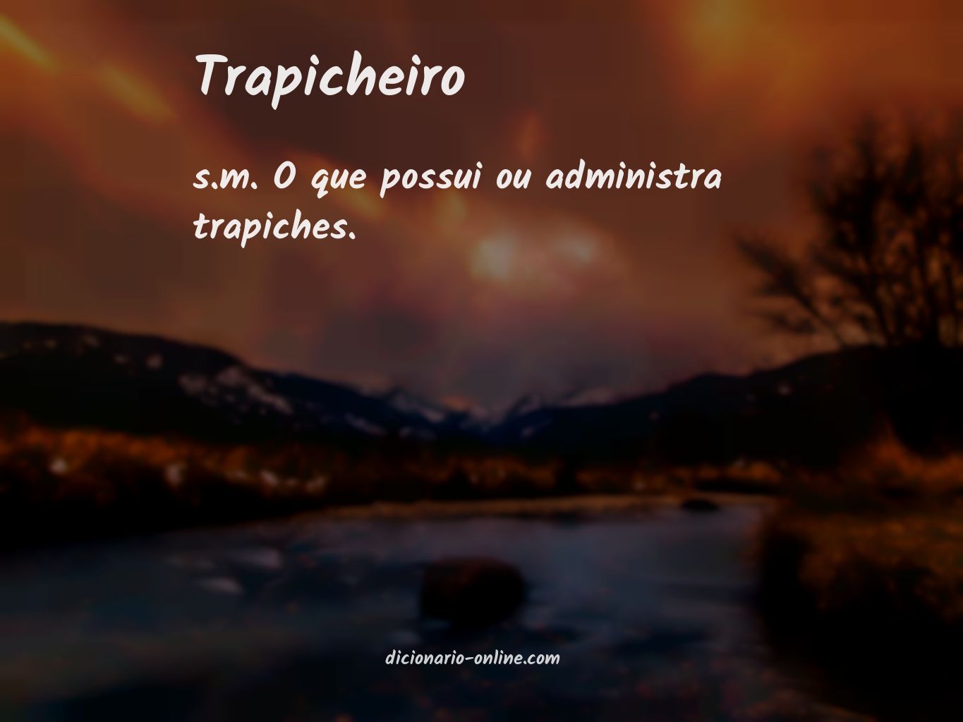 Significado de trapicheiro