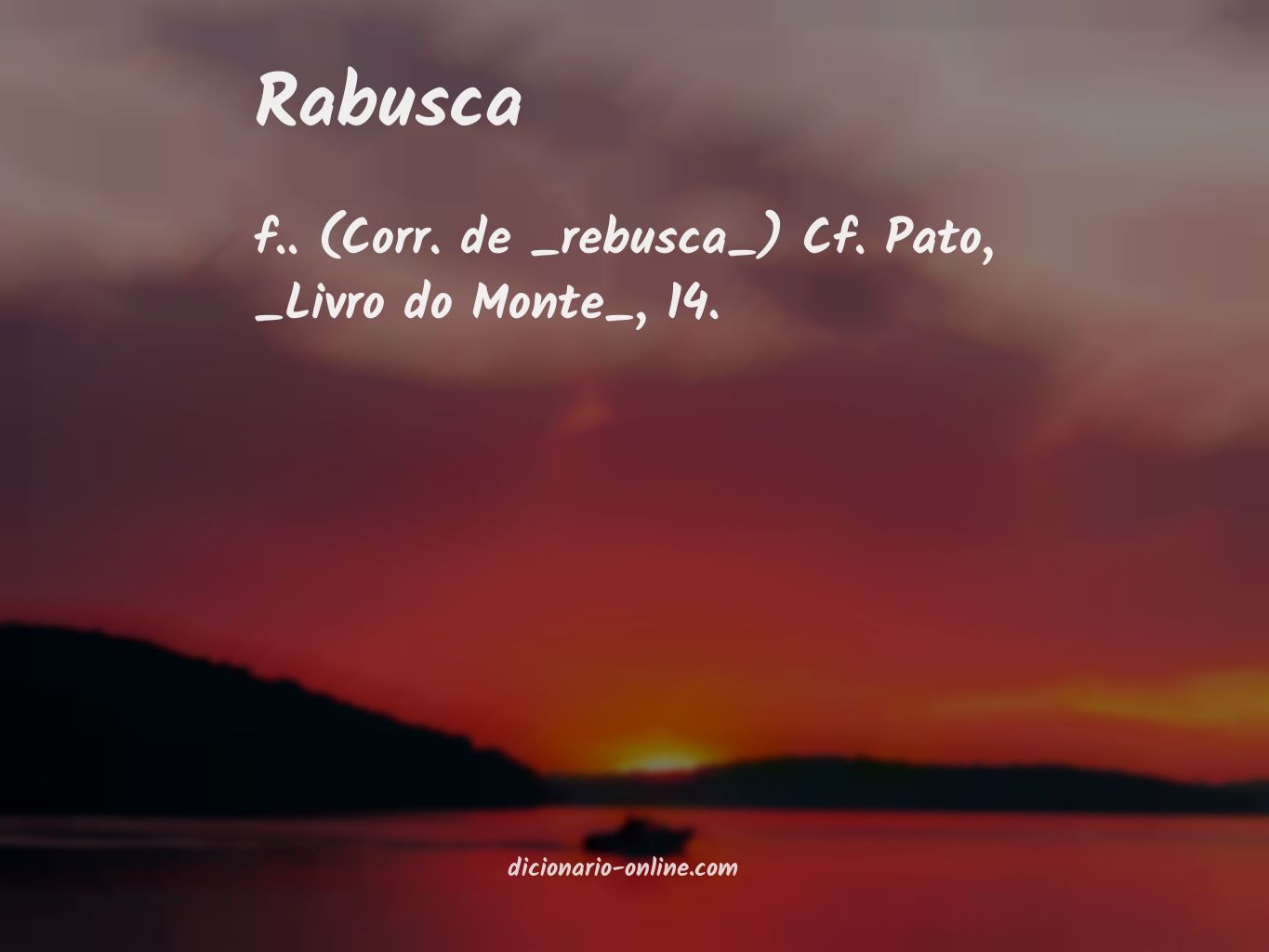 Significado de rabusca