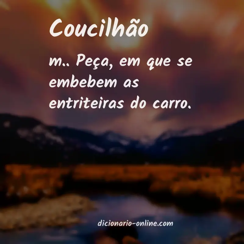 Significado de coucilhão