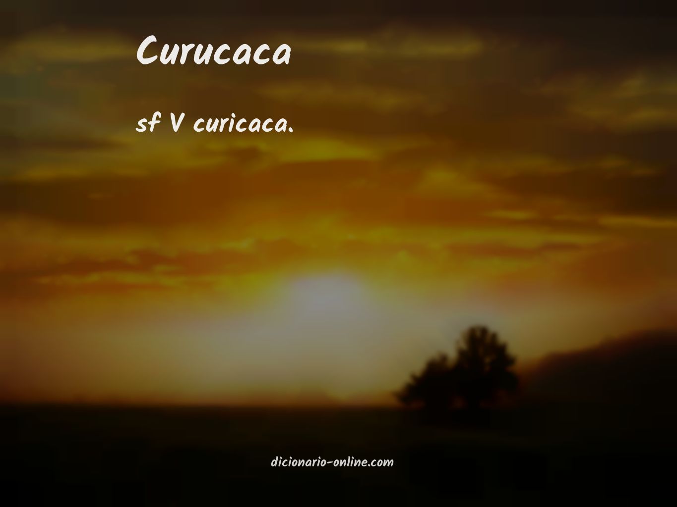 Significado de curucaca