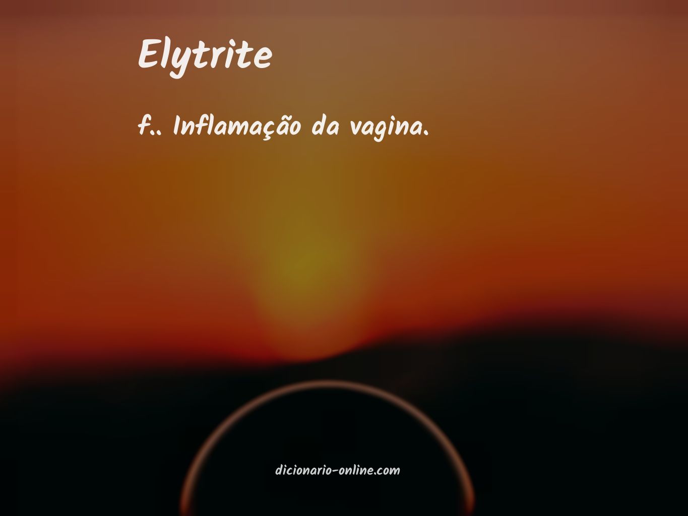 Significado de elytrite