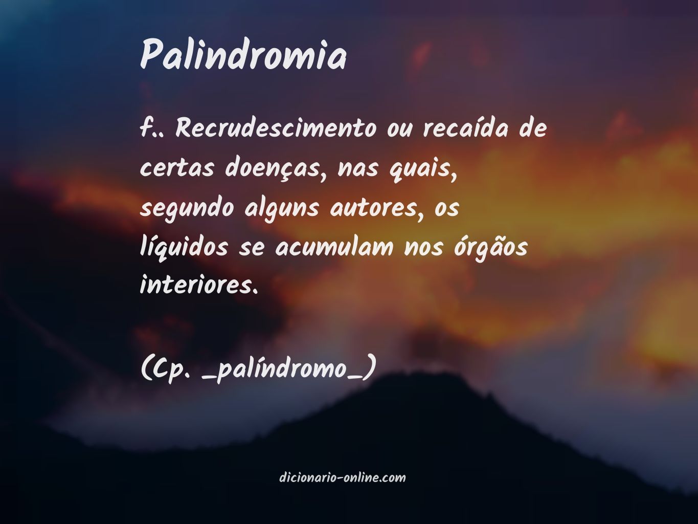 Significado de palindromia