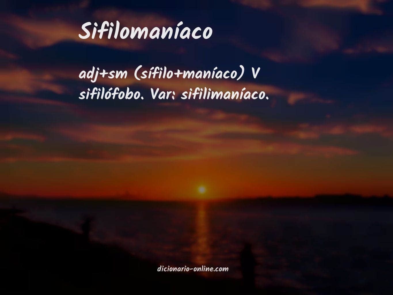 Significado de sifilomaníaco