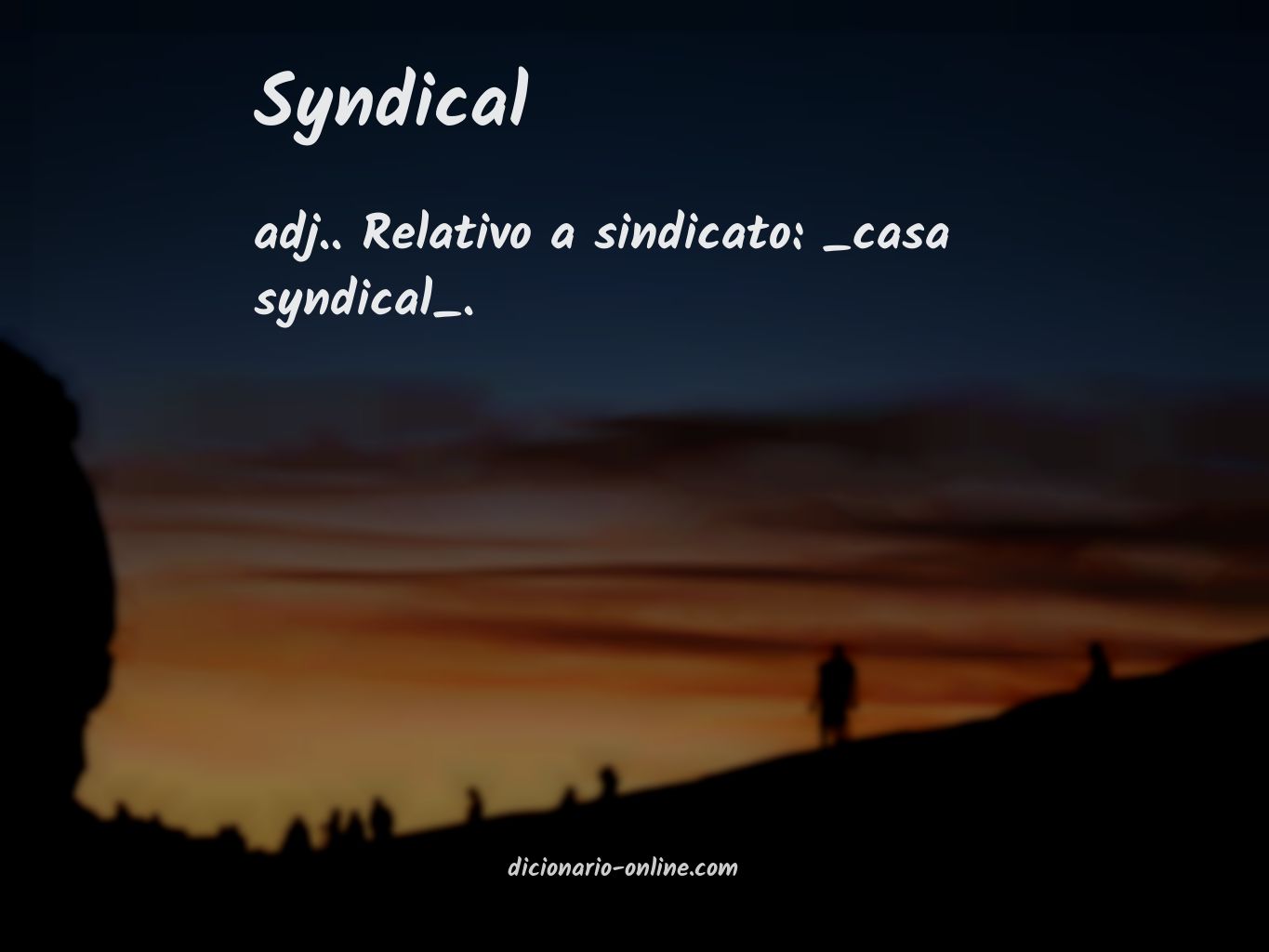 Significado de syndical